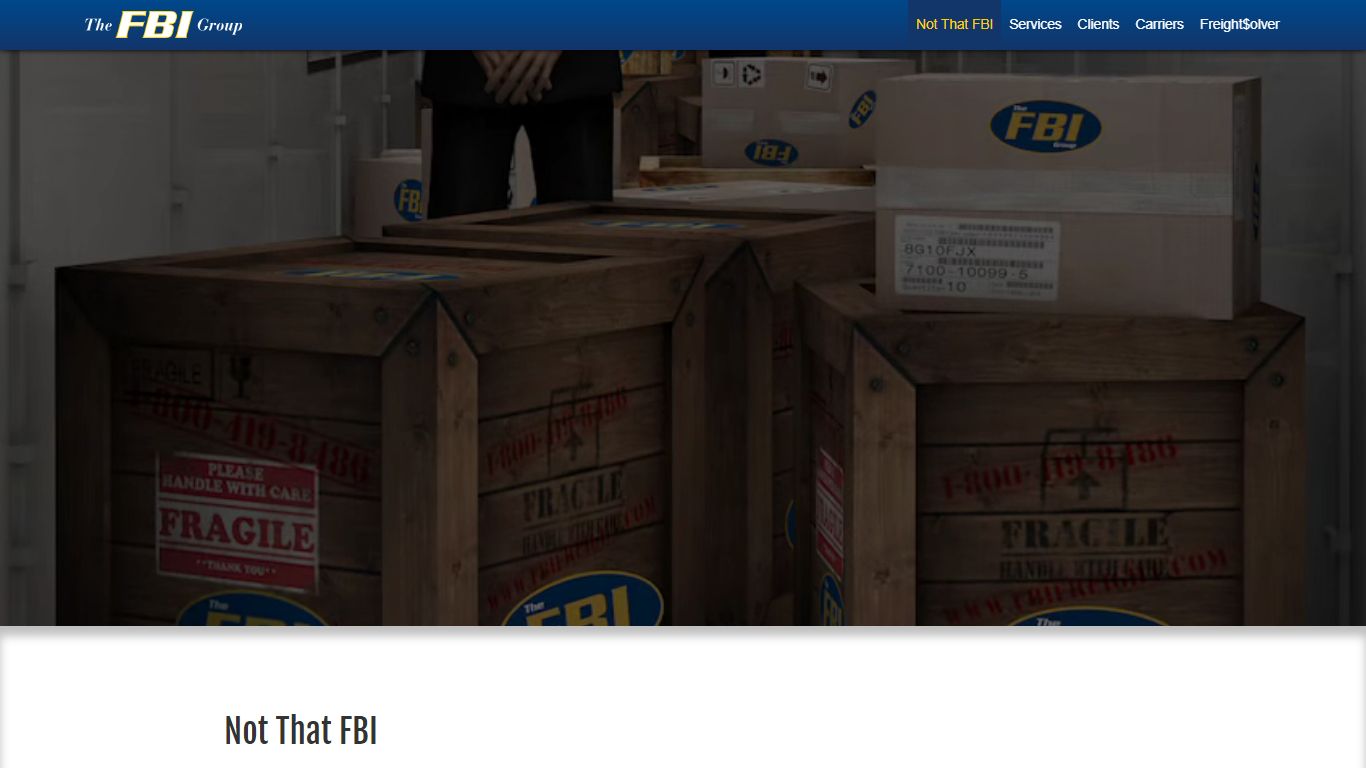 Not That FBI | The FBI Group - Transportation Services, Third Party ...